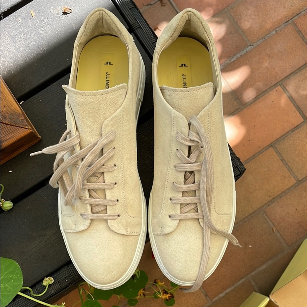J.Lindeberg Signature Sneakers in Sand